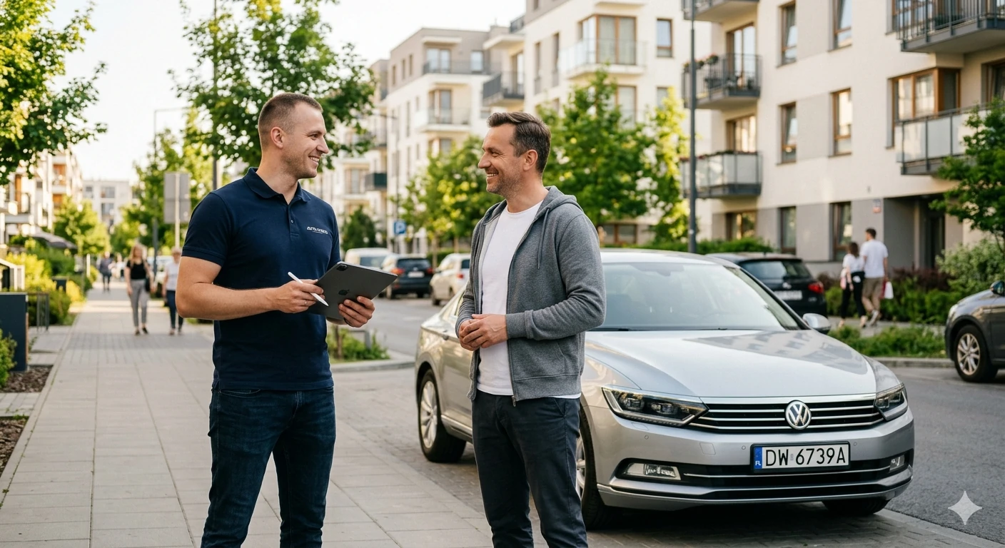 profesjonalna-wycena-auta-pod-domem-skup-warszawa-bialoleka. Rzeczoznawca wycenia auto klienta na osiedlu, skup aut Warszawa Białołęka. Szybka sprzedaż zamiast komisu.